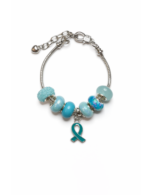Chronic &amp; Invisible Illness Teal Ribbon Mental Health Awareness Bracelet
