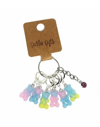 Handmade Multi Color Pastel GummyStitch Markers Supporting &amp; Spreading Awareness Chronic Disease