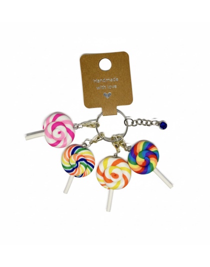 Handmade Pink Orange Yellow Multicolored Lollipop Stitch Markers Supporting &amp; Spreading Awareness Chronic Rare &amp; Invisible Disease Awareness