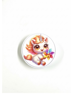 Unicorn Rainbow Pinwheel Support Phone Grip Holder Warrior Surviver Chronic Rare Invisible Illness
