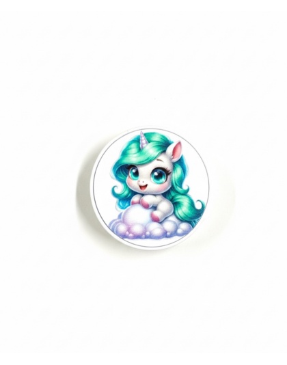 Teal Unicorn Support Phone Grip Holder Warrior Surviver Chronic Rare Invisible Illness