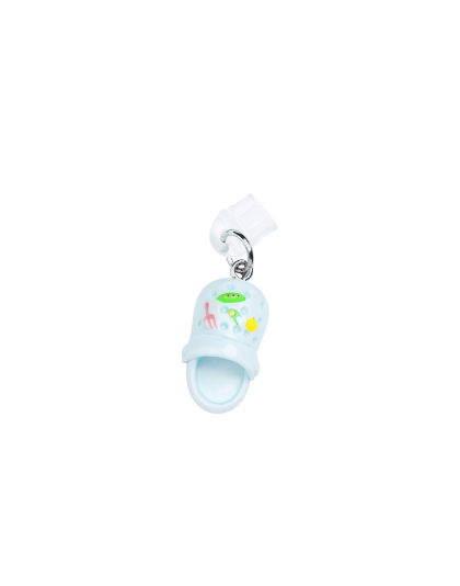 Teal Light Blue Croc Shoe Slipper Phone Charm Plug-In Accessory Chronic Rare Invisible Illness Awareness &amp; Support