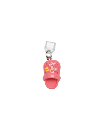 Pink Croc Shoe Slipper Phone Charm Plug-In Accessory Chronic Rare Invisible Illness Awareness &amp; Support