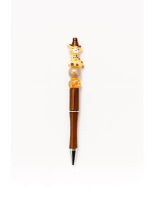 Handmade Decorative Brown Giraffe Cute, Fun &amp; Full of Heart Support &amp; Awareness
