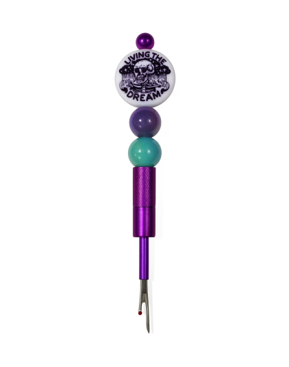 Handmade Purple Living The Dream Seam Ripper For Crafter Support Chronic, Rare&amp; Invisible Illness Awareness