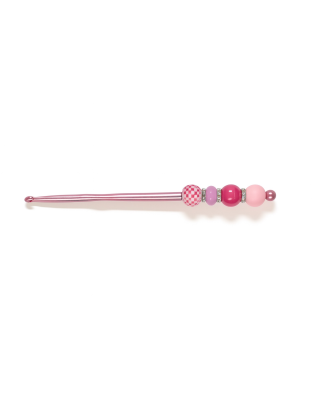 Handmade Pink Crochet Hook For Crafter Support Chronic, Rare &amp; Invisible Illness Awareness