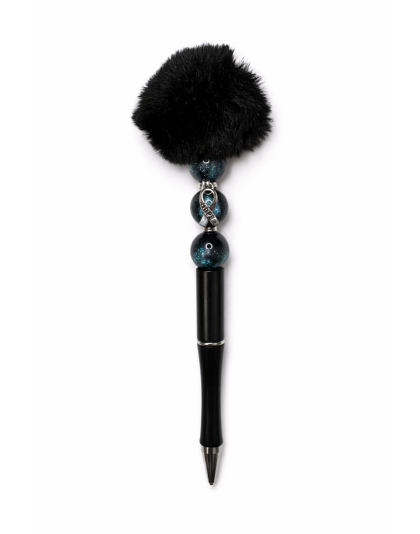 Handmade Black Pom-Pom Cute, Fun &amp; Full of Heart Support &amp; Awareness