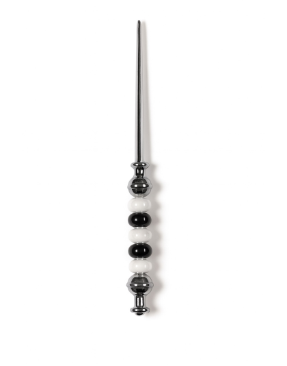 Handmade Black White Beaded Letter Opener Support &amp; Awareness Chronic Rare &amp; Invisible Diseases