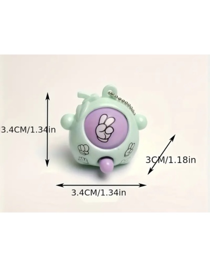 Teal &amp; Purple Rock Paper Scissors Fidget Toy With Purple Balloon Dog And Pink Tassel Charms Raise Awareness Support Rare Chronic &amp; Invisible Illness