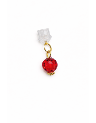 Red Ball Phone Charm Plug-In Accessory Chronic Rare Invisible Illness Awareness &amp; Support