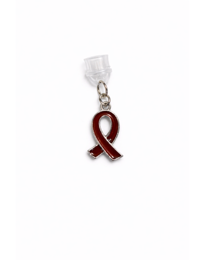 Brown Ribbon Phone Charm Plug-In Accessory Chronic Rare Invisible Illness Awareness &amp; Support