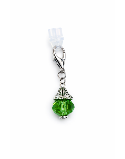 Ball Phone Charm Green Plug-In Accessory Chronic Rare Invisible Illness Awareness &amp; Support