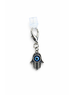 Hamsa With Blue Eye Charm Plug-In Accessory Chronic Rare Invisible Illness Awareness &amp; Support