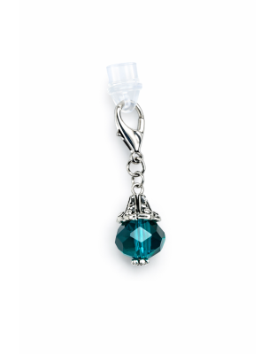 Ball Phone Charm Teal Plug-In Accessory Chronic Rare Invisible Illness Awareness &amp; Support