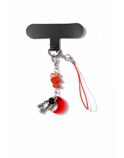 Red Astronaut Charm Handmade Phone Lanyard &amp; Charm Accessory Chronic Rare Invisible Illness Awareness &amp; Support