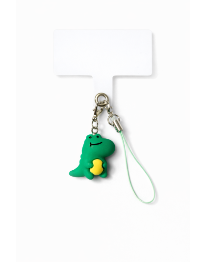 Green Dinosaur Charm Handmade Phone Lanyard &amp; Charm Accessory Chronic Rare Invisible Illness Awareness &amp; Support