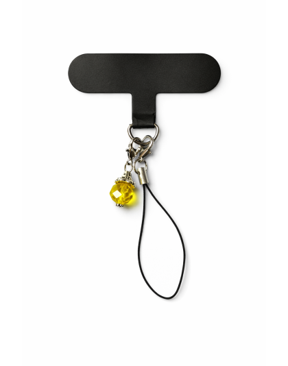 Yellow Charm Handmade Phone Lanyard &amp; Charm Accessory Chronic Rare Invisible Illness Awareness &amp; Support