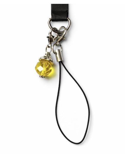 Yellow Charm Handmade Phone Lanyard &amp; Charm Accessory Chronic Rare Invisible Illness Awareness &amp; Support