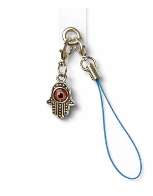 Silver &amp; Red Charm Handmade Phone Lanyard &amp; Charm Accessory Chronic Rare Invisible Illness Awareness &amp; Support