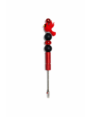 Handmade Red Black Cardinal Bird Seam Ripper For Crafter Support Chronic, Rare&amp; Invisible Illness Awareness