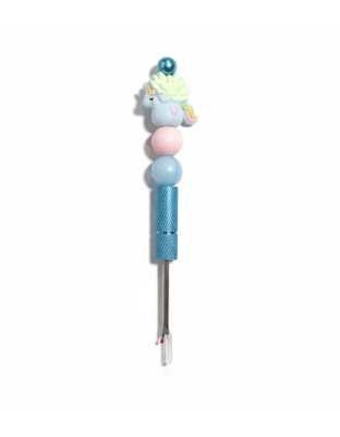 Handmade Pink Teal Unicorn Planter Seam Ripper For Crafter Support Chronic, Rare&amp; Invisible Illness Awareness